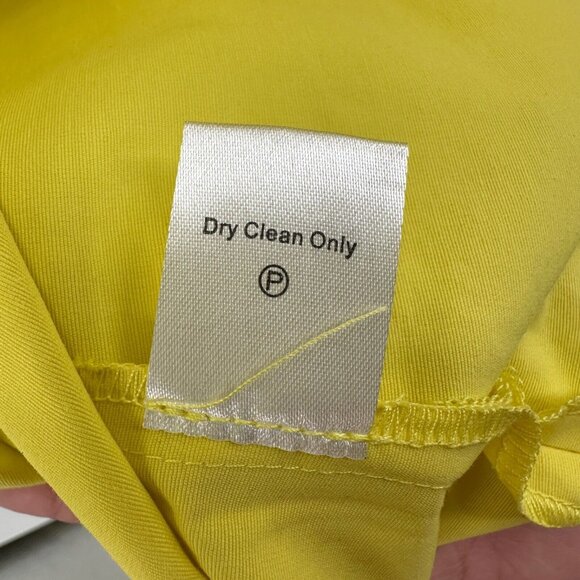 Tuckernuck Women's Citron Feather Jamie Midi Dress sz L Jacquard Yellow NWB - Picture 6 of 6